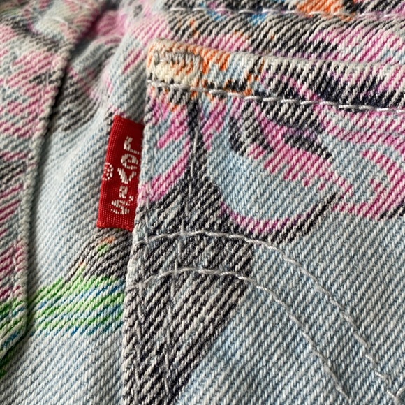 Levi Strauss Denim Skirt - floral print - Picture 14 of 14